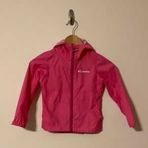 Columbia Vibrant Pink light rain Jacket